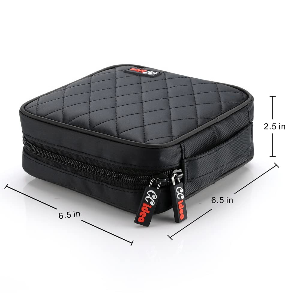 CCidea 40 Capacity CD/DVD Case Holder Portable Wallet Disc Storage Binder for Car, Home,Travel Carrying Organizer (Black) Specials Black - Image 2
