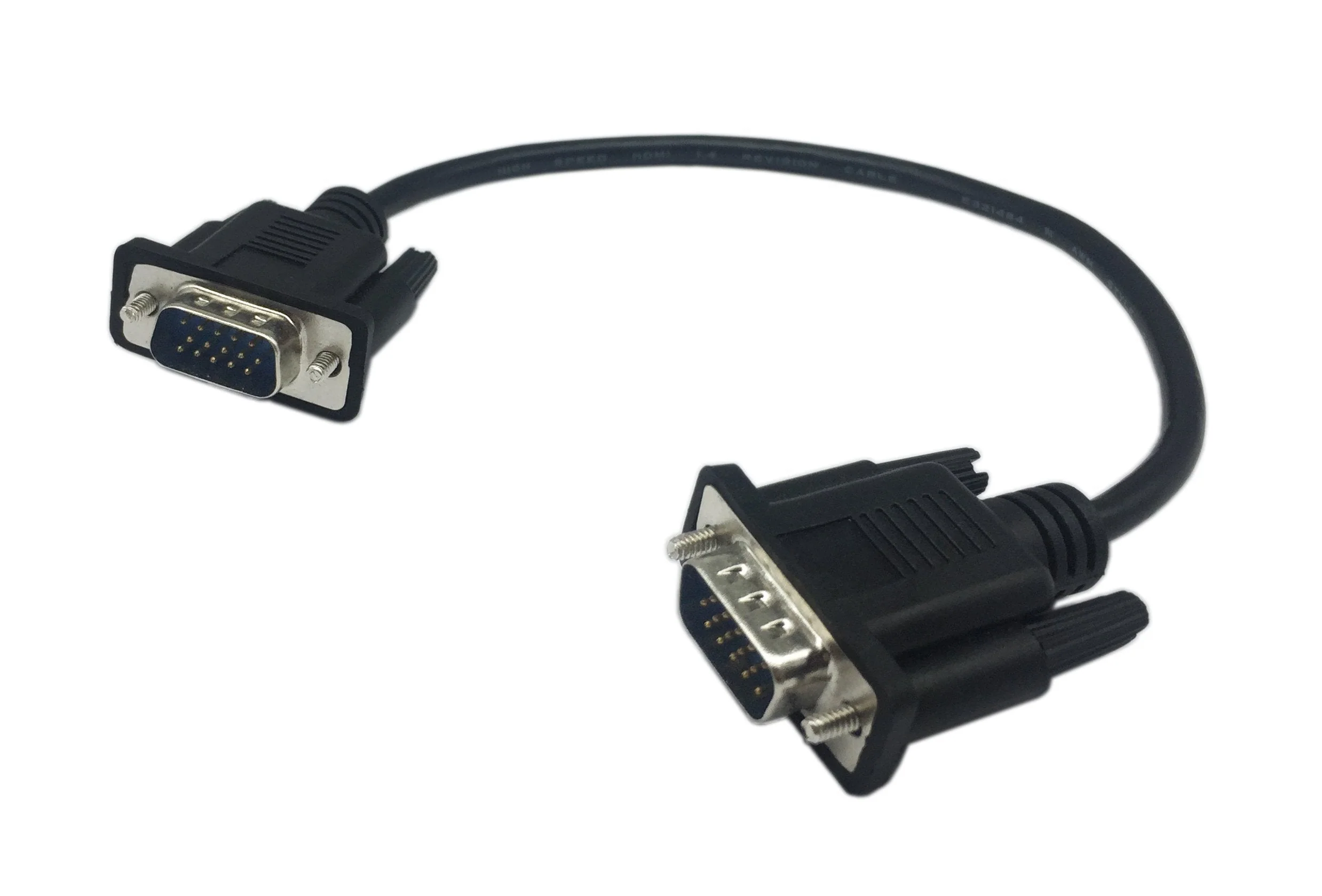 CERRXIAN 1ft VGA SVGA 15 Pin HD15 Male to Male Adapter Video Monitor Cable for PC Laptop TV Porjector(mm) - Image 2