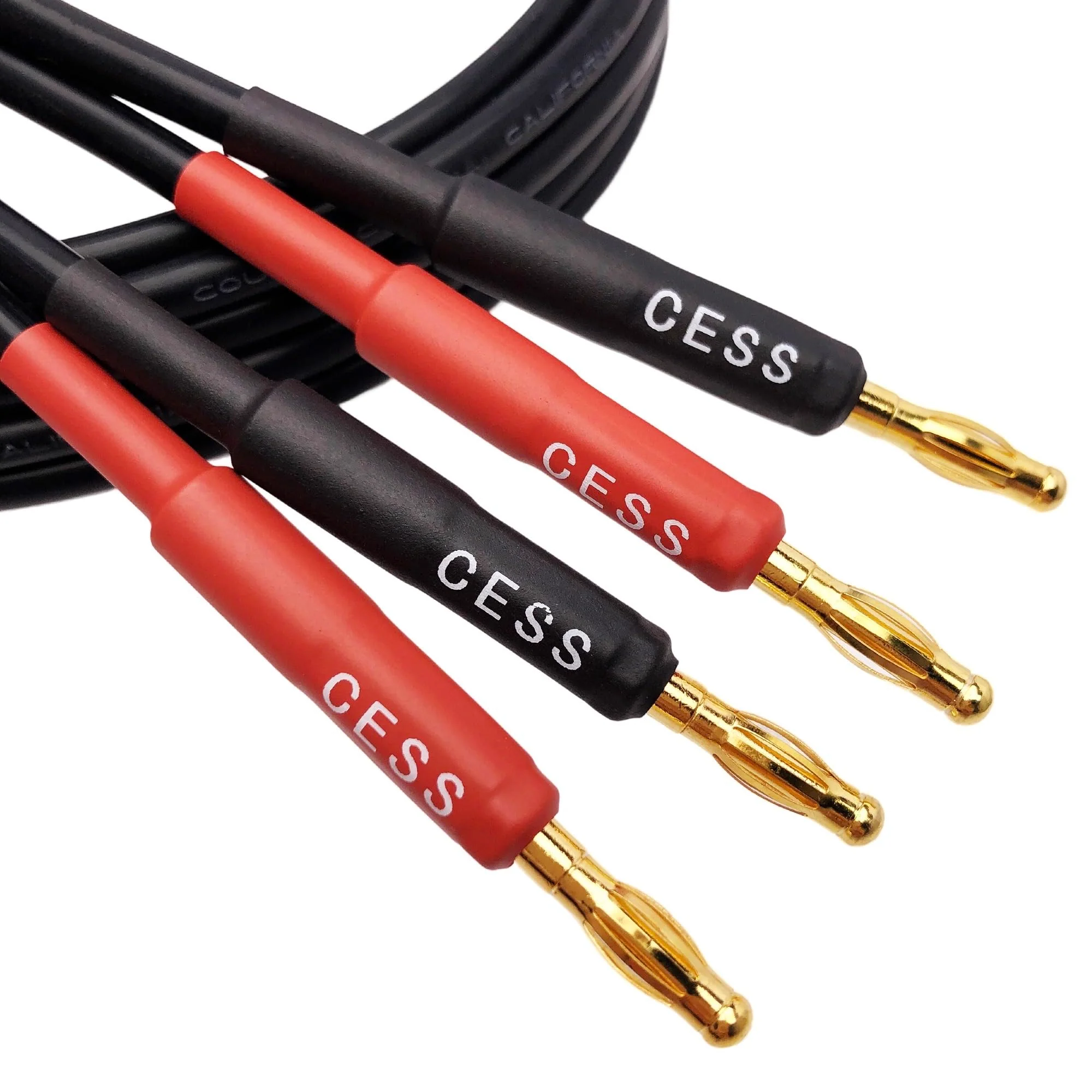 CESS-274-6f Super Soft Silicone 12 Gauge Wires Banana Plug to Speakon Speaker Cable (6 Feet) 6 Feet - Image 3