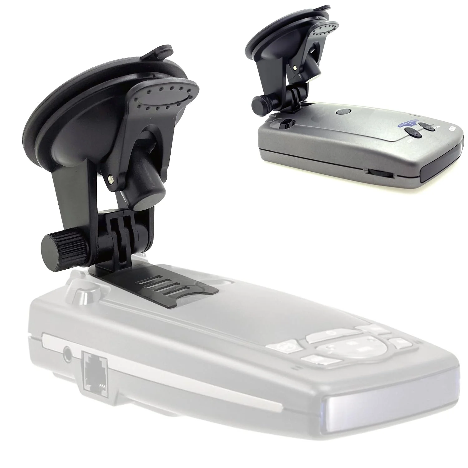 ChargerCity Enhanced Suction Windshield Suction Cup Mount for Escort Passport, Beltronics and Rocky Mountain Phantom-T Radar Detectors (Please Verify Compatibility Models)