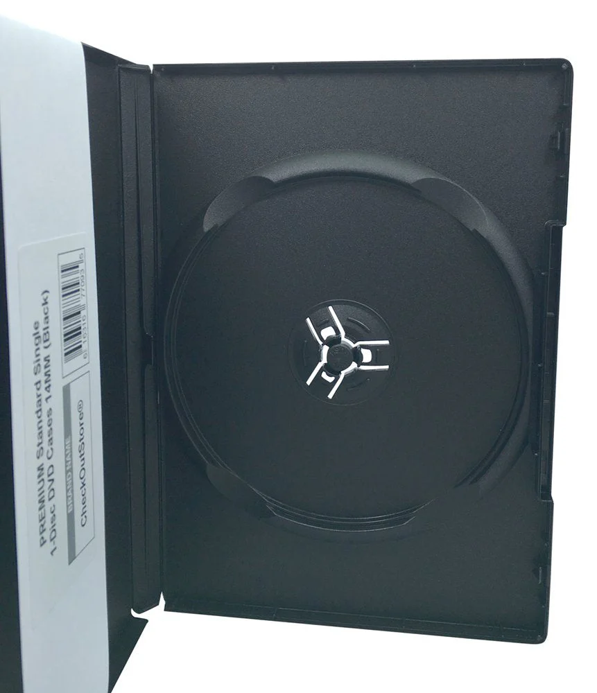 CheckOutStore (6) Premium Standard Single 1-Disc DVD Cases 14mm (Black) 6 Units Black - Image 2