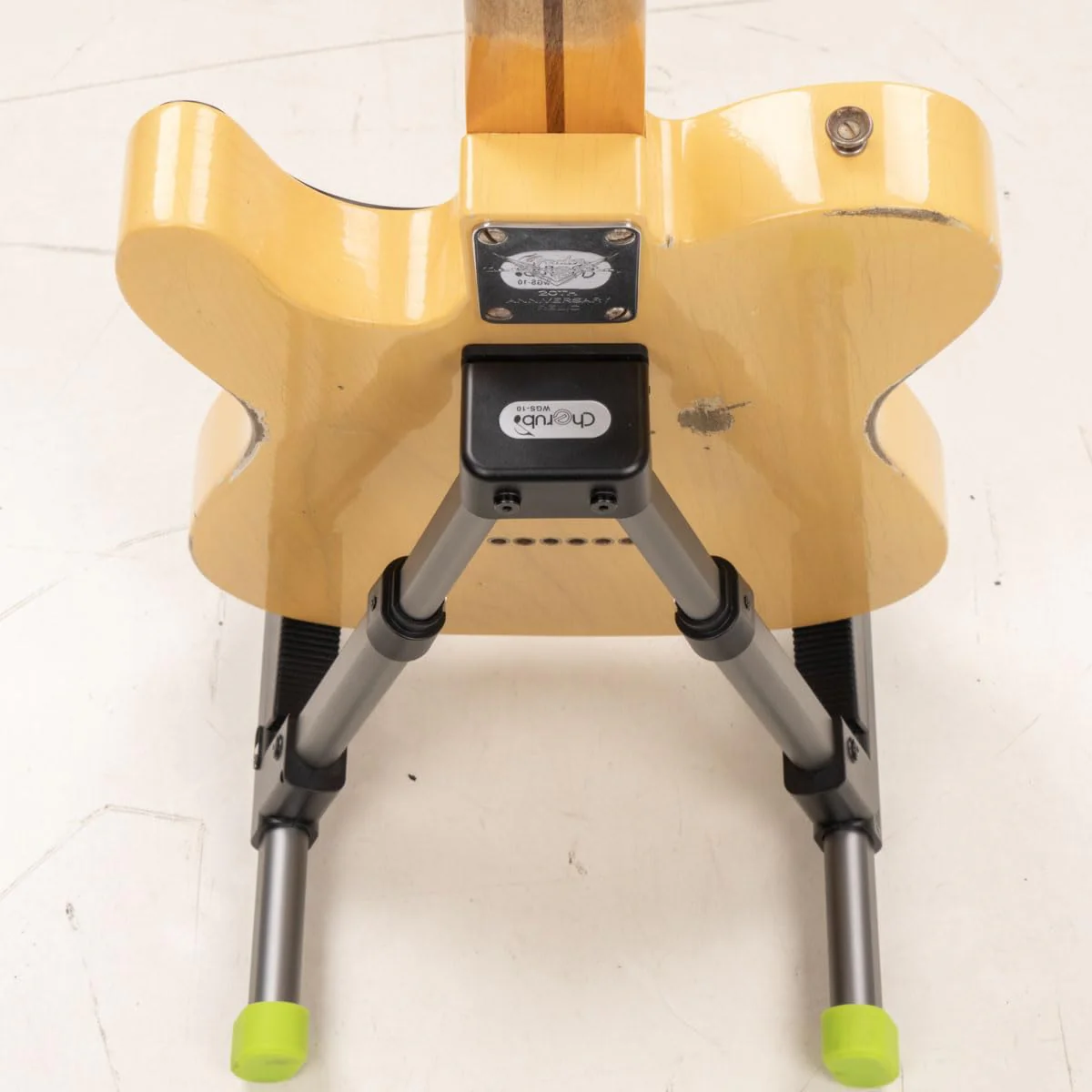 Cherub WGS-10 Guitar Stand Adjustable/Foldable Guitar Stand Made by light Aluminum Tubes and Silicone Protective Pads. - Image 8