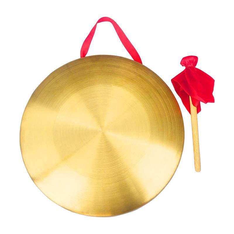 Chinese gong,Chinese Traditional Percussion Instrument is Suitable for Family Offices to Celebrate，Authentic Chinese Wind Gong,Hand Selected For Quality (36cm/14.2inch) 36cm