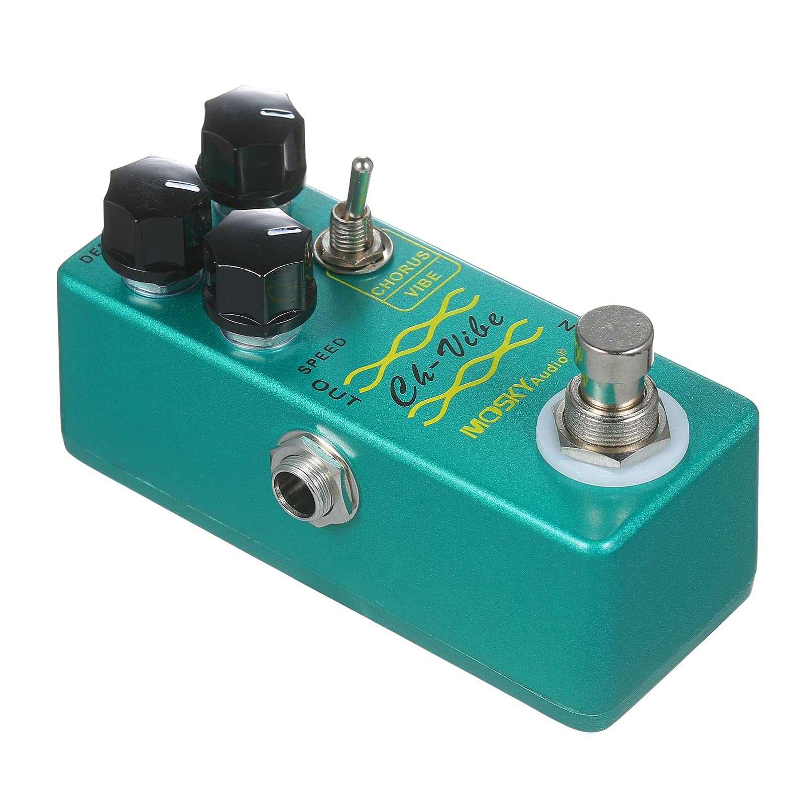 Chorus/Vibe Effect Pedal, /MOSKY CH VIBE Effect Pedal,Effector, Green - Image 2