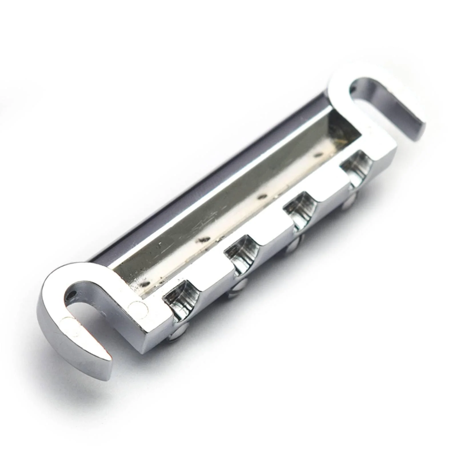 Chrome 4 String Bass Tune O Matic Wraparound Bridge Tailpiece Stopbar - Image 5