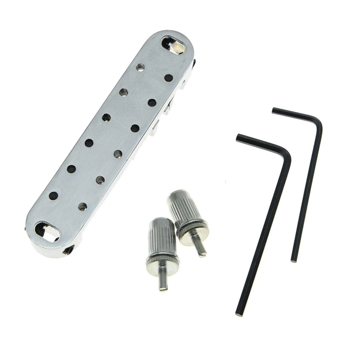 Chrome LP Electric Guitar Tune-o-matic Roller Saddle Bridge for Les Paul SG Chrome (Tune-o-matic Roller) - Image 2