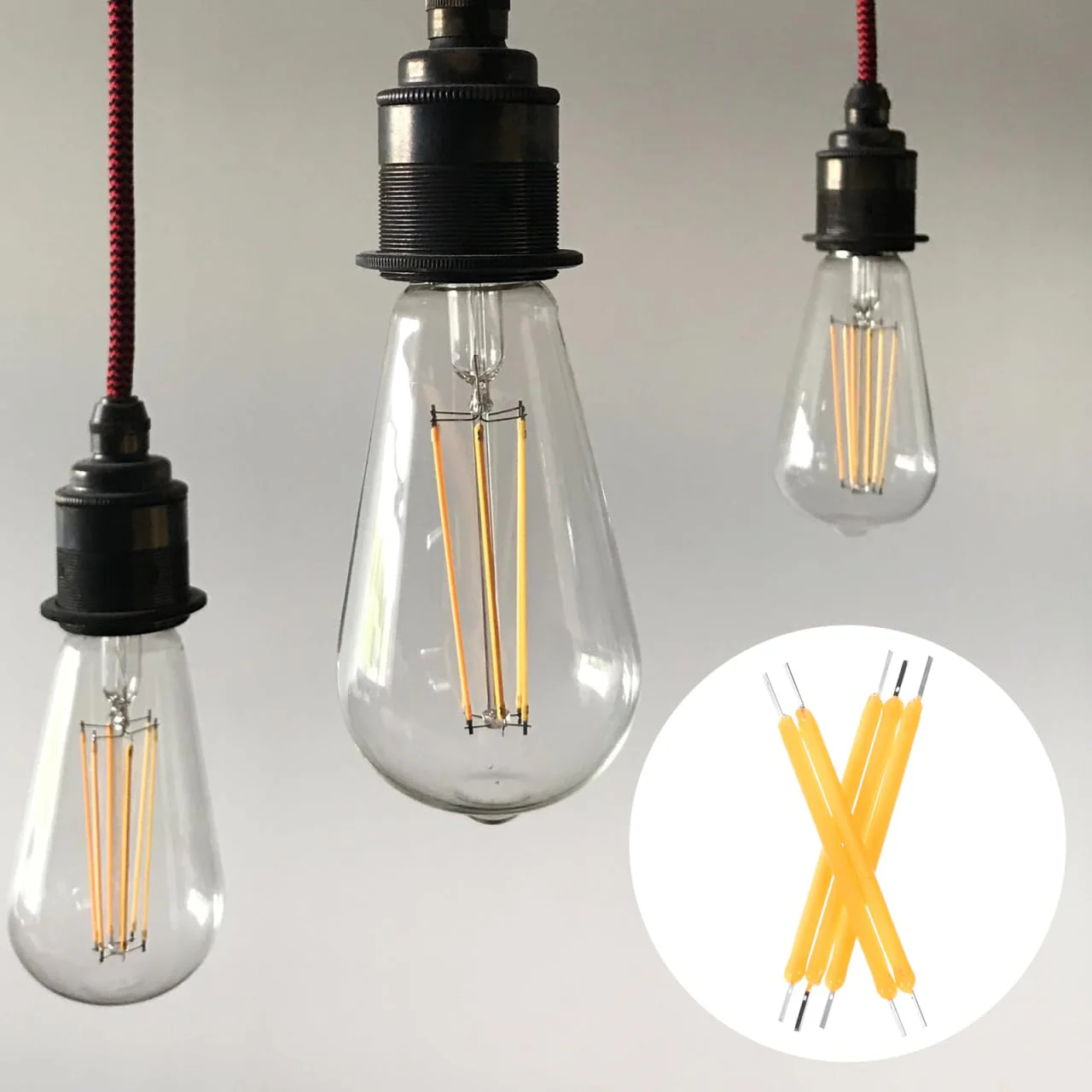 Ciieeo Pack of 100 Light Bulb Filament Parts for LED Light Bulbs The Apartment Appartment Hard LED Filament Hard Light Filament Flexible Accessories Silk Strips Diode - Image 6