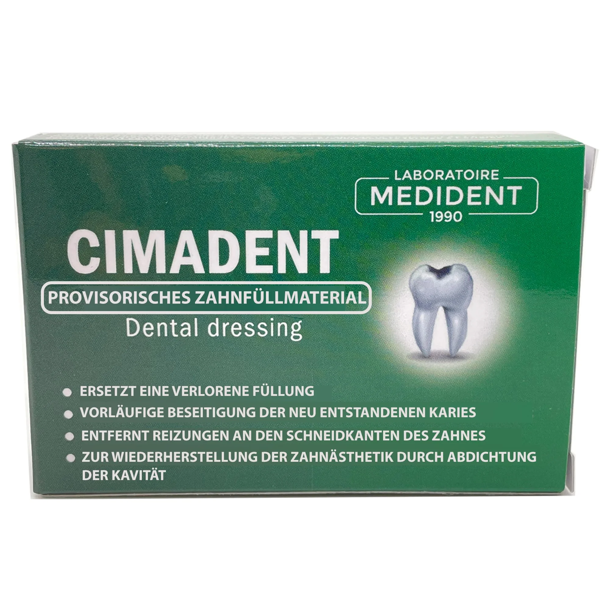 Cimadent Dental Care for Constipation of Caries or Lost Filling. Excellent Temporary Dressing While Waiting for the Dentist. 30 Uses