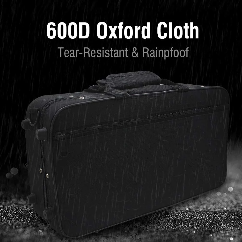Clarinet Case,Water resistant Clarinet Bag Case Black Foam Padded Thickened Ox Cloth Storage Bag with Strap for Clarinet Case - Image 3