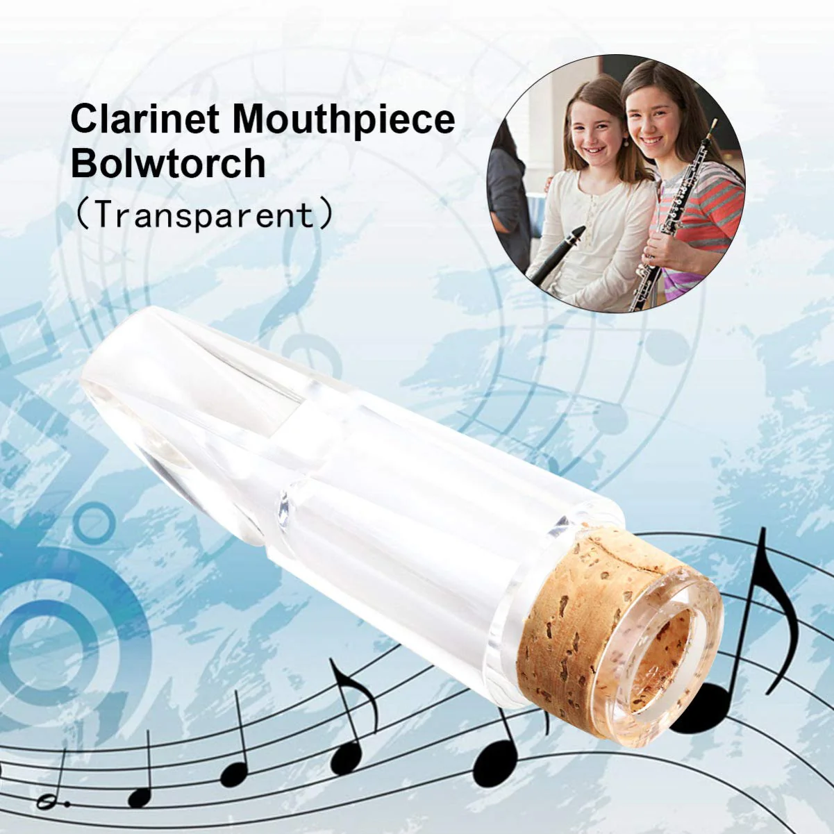 Clarinet Mouthpiece for Bb Clarinet Music Accessories (Transparent) - Image 9
