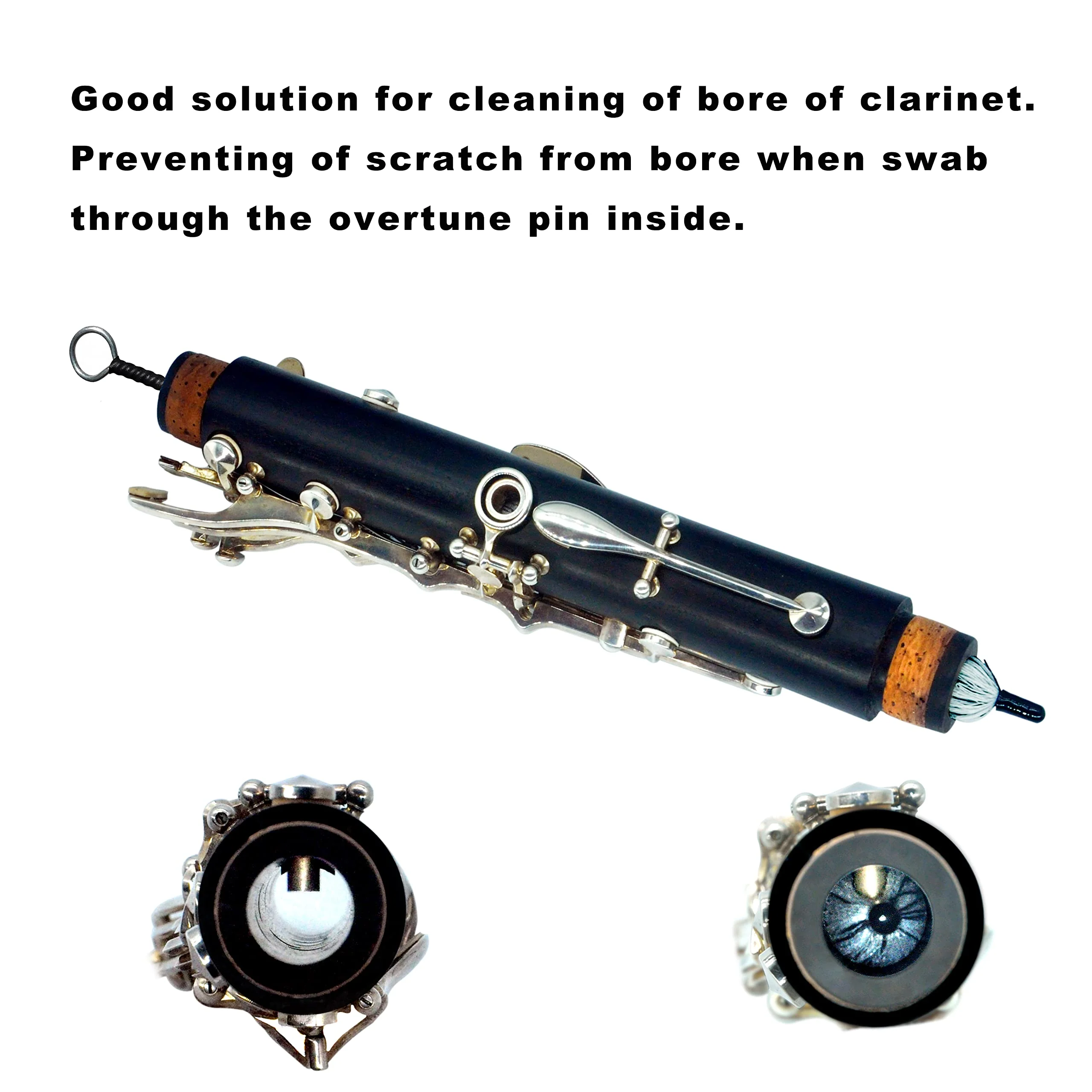 clarinet pad kit, cleaning swab, clarinet key pads, flute pad saver, clarinet cleaning & care, Ultra cotton-fiber,flute swab,clarinet saver, clarinet swab kit,gift… clarinet saver - Image 3
