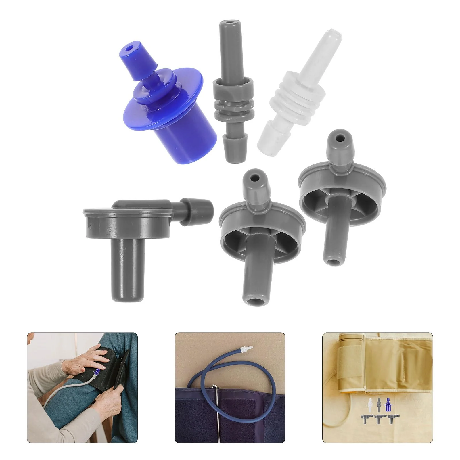 CLISPEED Pack of 6 for Blood Pressure Monitor Blood Pressure Cuff Adapter Arm Cuff Parts Blood Pressure Monitor Parts Bracelet Adapter Universal Armband Strap - Image 4
