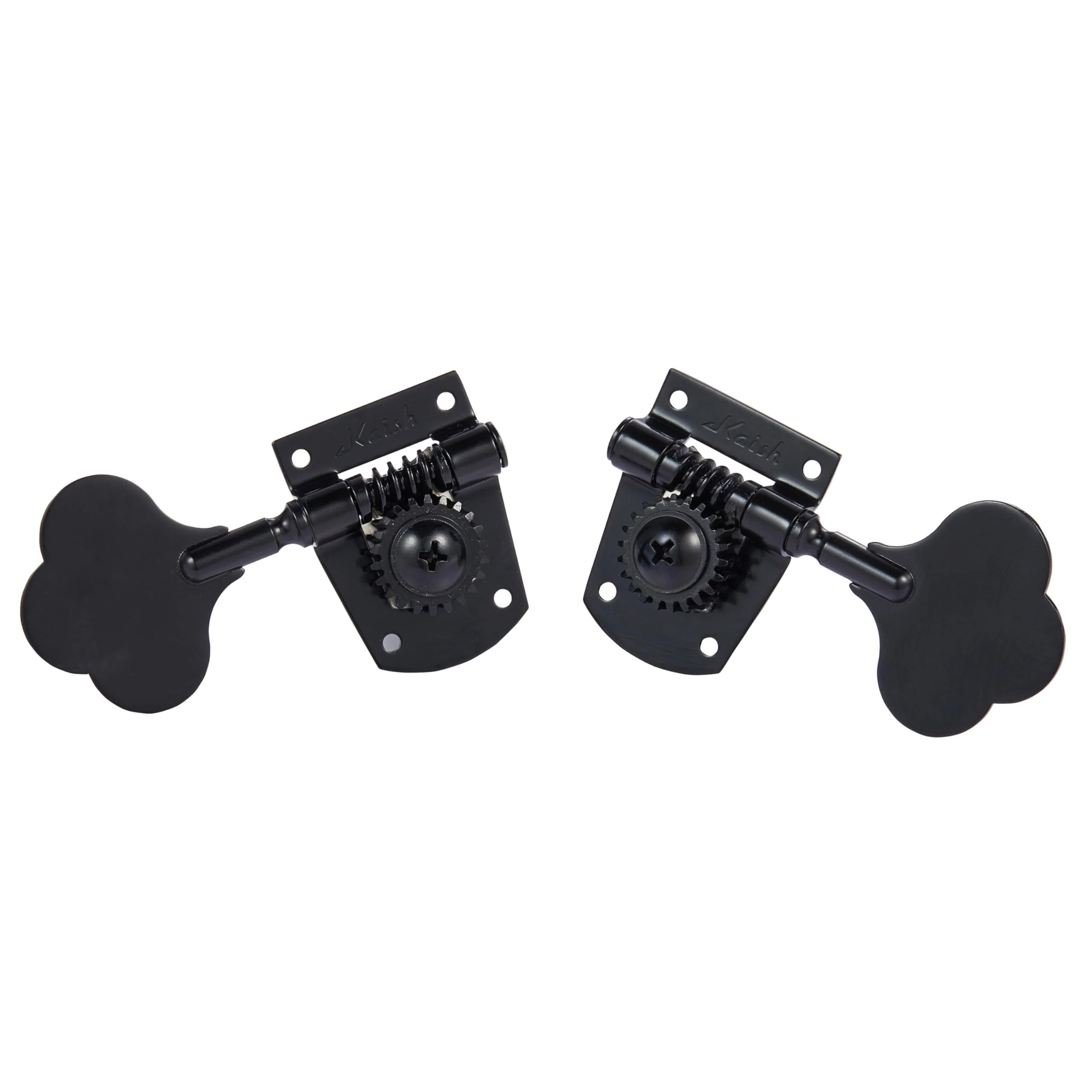 Cloverleaf 5 String Bass Guitar Tuners Bass Tuning Machine Heads 5 String Bass Tuning Keys Pegs for American Standard/Highway One Series JB Jazz Bass/PB Precision Bass Black 4R1L 5 String 4R1L - Image 3