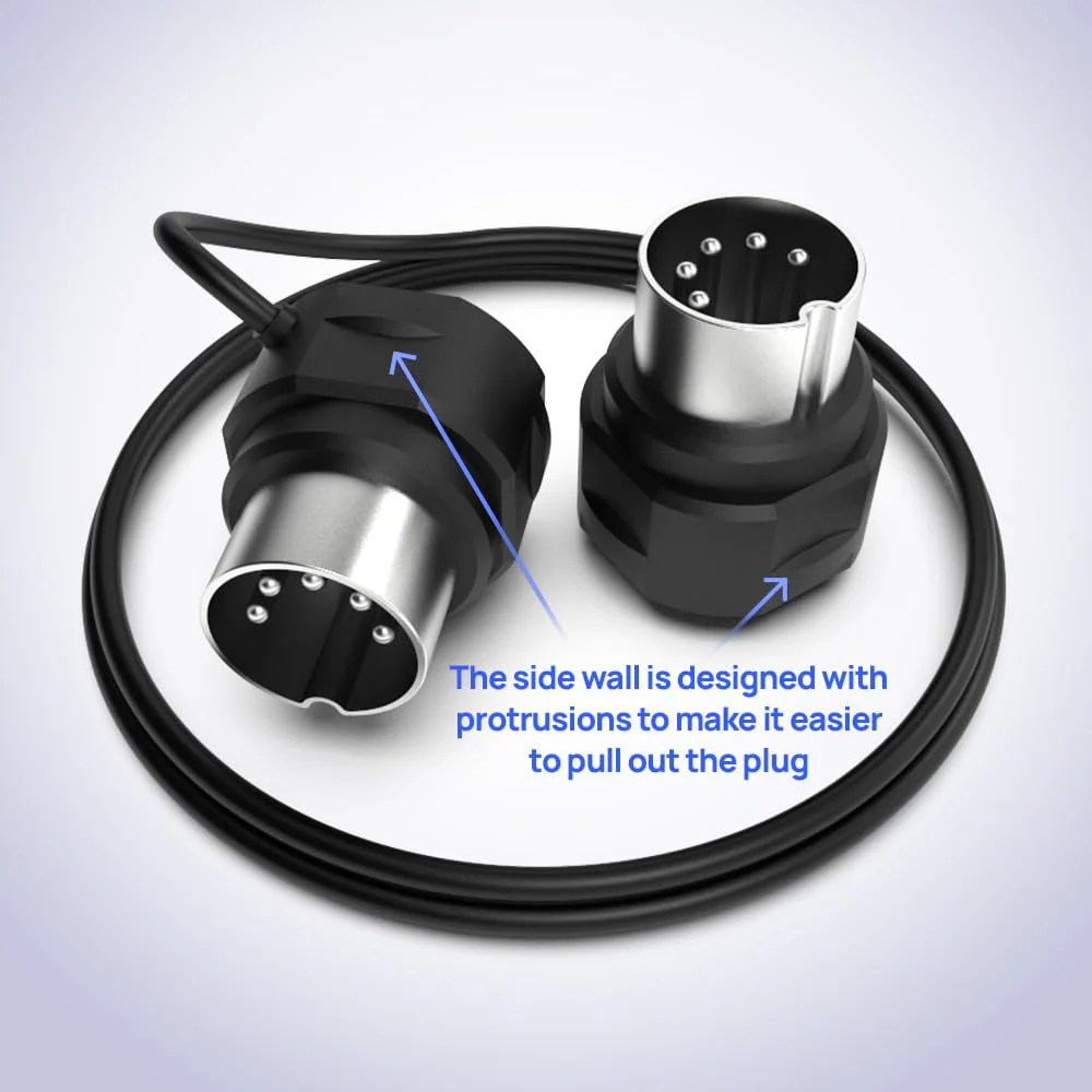CME MIDI Cable 4-Pack - 3FT / 90cm, 5-pin DIN, Low-Profile - Mirrored 45-Degree Angled Ultra-Thin Plugs for Compact Spaces - Ideal for MIDI Interface, Pedalboard, Keyboard - Image 5