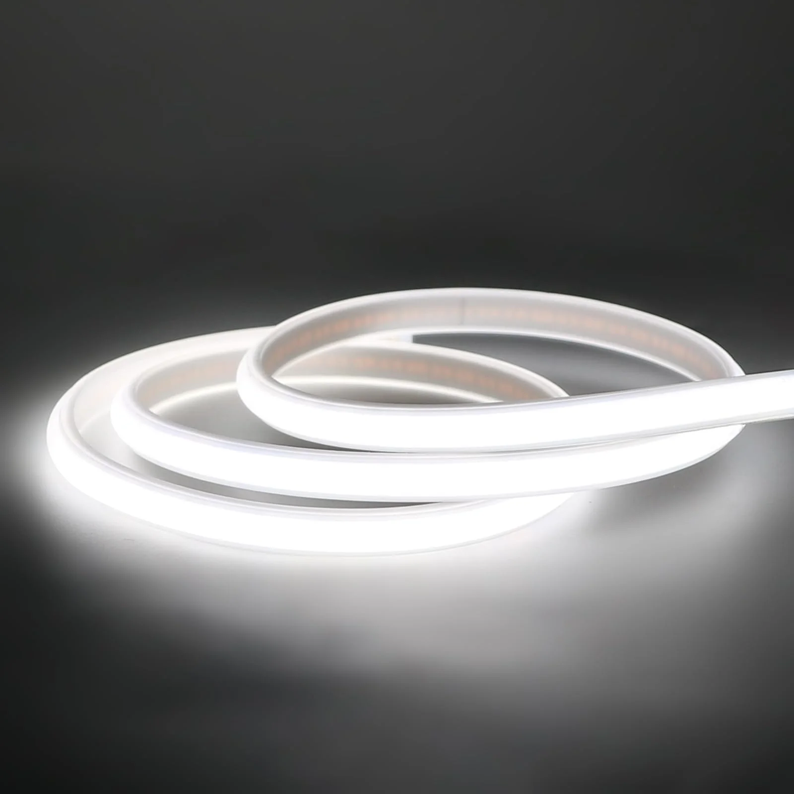 COB LED Strip Lights 9.84 Foot Waterproof Outdoor LED Lights IP67 110V Light Stip Cuttable 320LEDs/m 6000K Cold White with US Plug Indoor Rope Lights for Bedroom Kitchen Under Cabinet 9.84ft Cold White 6000K