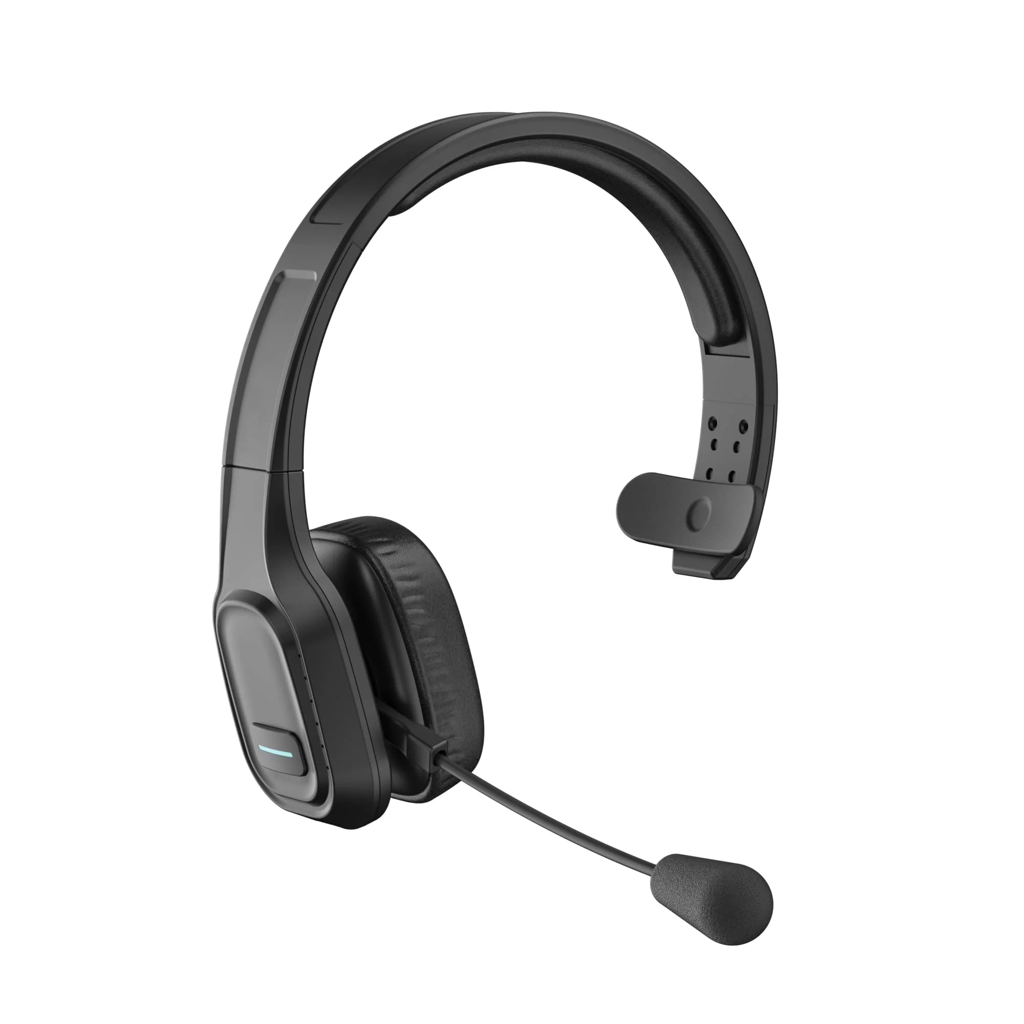 COMEXION Trucker Bluetooth Headset V5.0, Wireless Headset with Noise Canceling&Mute Microphone for Cell Phones, On Ear Bluetooth Headphone for Computer, Zoom Meetings, Skype, Home Office BH-M100