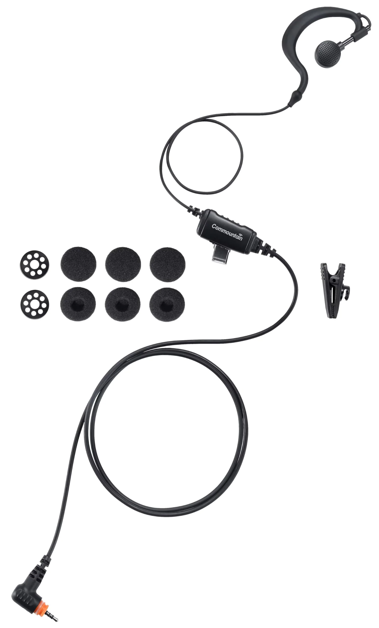 Commountain SL300 SL3500e Earpiece with Mic Compatible for Motorola Radios TLK 100 TLK 110 SL7550 SL7550e SL7580 SL7580e SL7590 SL7590e SLN 1000, TLK100 TLK110 SLN1000 SL Series, G Earhook Headset 1