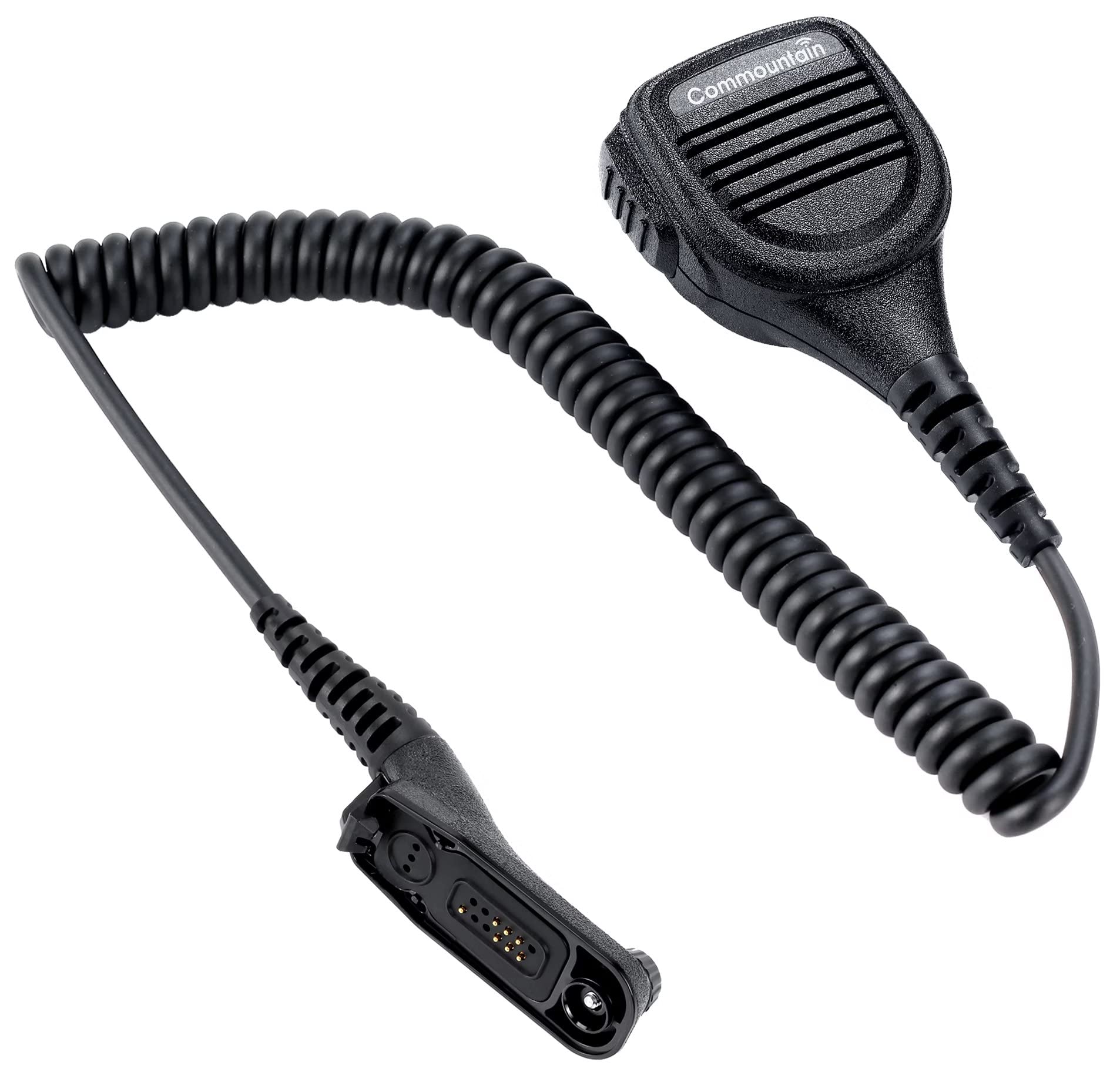 commountain Speaker Mic Compatible for Motorola Radios APX-6000 XPR-7550e APX-8000 (7000 4000) XPR-7350e (7580e 7380e 7550 7350) APX6000 APX7000 APX8000 XPR7550 XPR7550e, Shoulder Microphone Black