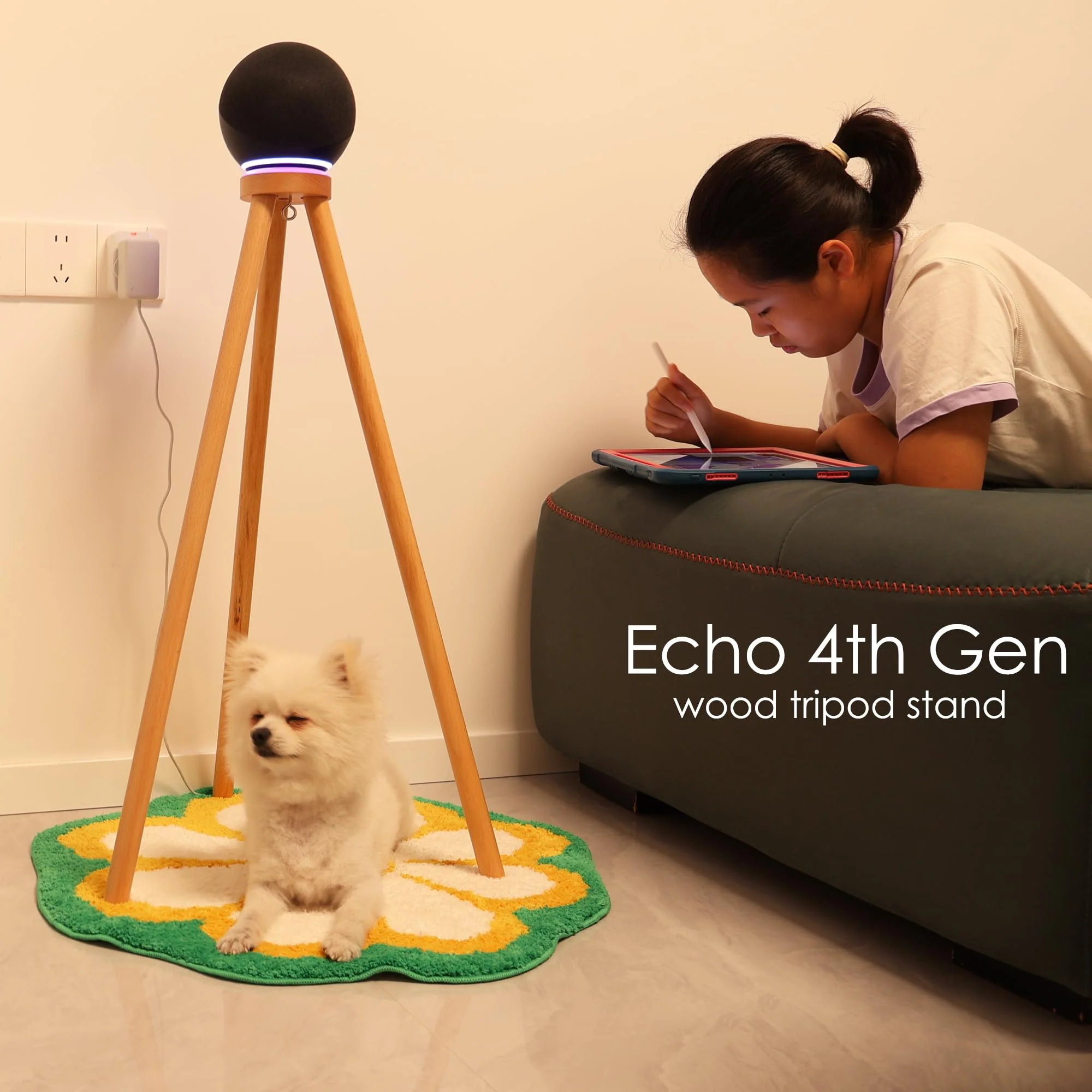 Compatible for sonos era100 and Echo 4th Gen Smart Speaker Wood Stand sonos era100&echo 4th Gen - Image 8