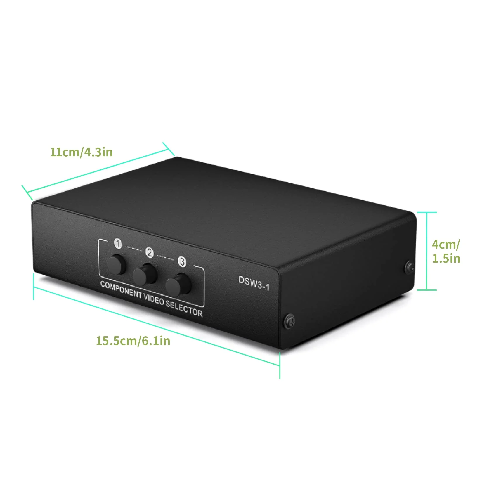 Component AV Video Switch Box 3 in 1 Out, BolAAzuL 3 Port 5 RCA YPbPr Cable RGB Component AV Switcher Selector Converter 3-Way Plug & Play for Retro Gaming PS2 Wii Xbox DVD Player TV 3X1 Switch - Image 7