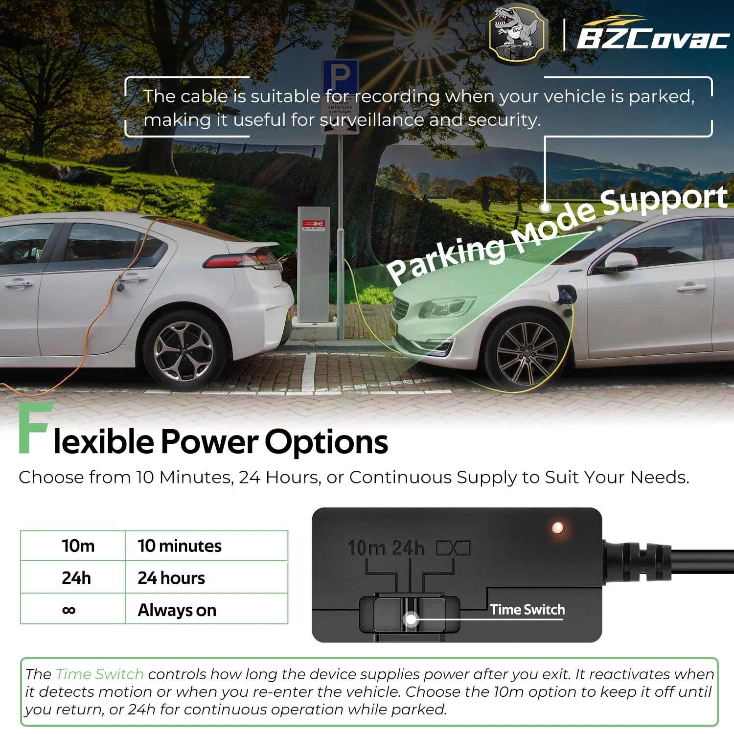 Constant Power Cable for Garmin Dash Cam, OBD-II Port Adapter with Dual USB for Car Charging, Supports Multiple Parking Modes - Image 4