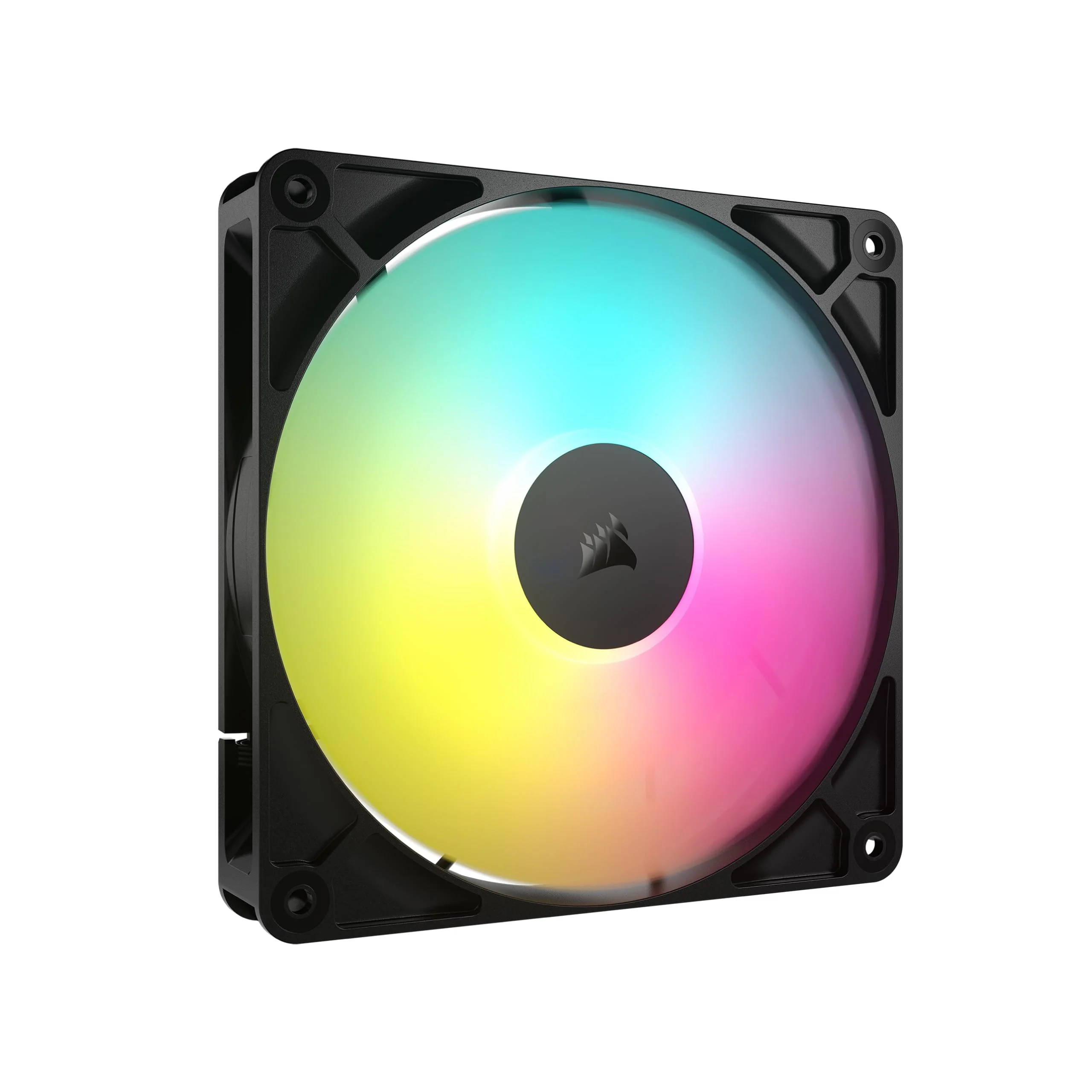 CORSAIR RS140 ARGB 140mm PWM Fan – Daisy-Chain Connection – Low-Noise – Magnetic Dome Bearing – Single Pack – Black 1 x 140mm