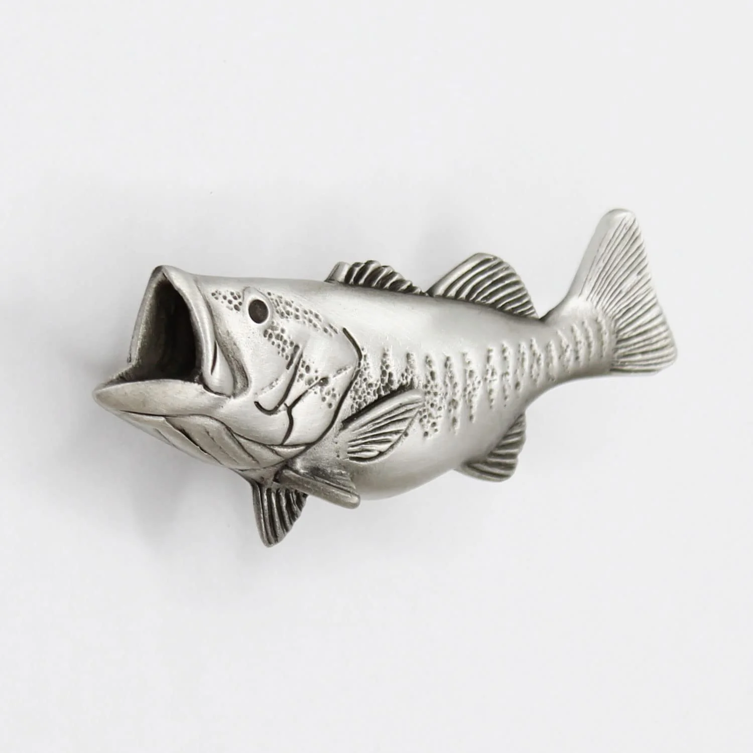 Costello Coastal - Bass Cabinet Knob (Left Facing) - Artist Designed Pewter Hardware Left Facing - Image 2