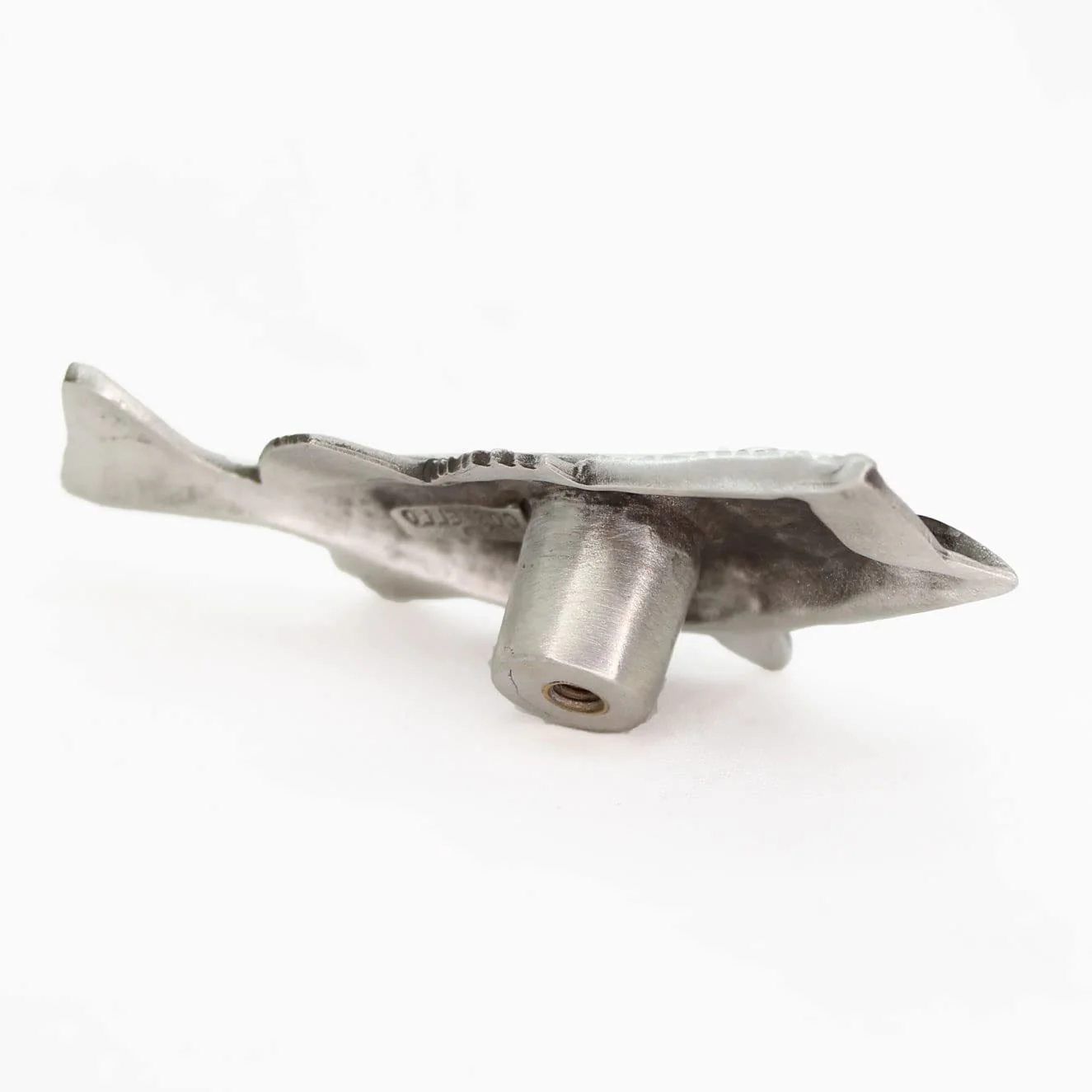 Costello Coastal - Bass Cabinet Knob (Left Facing) - Artist Designed Pewter Hardware Left Facing - Image 3