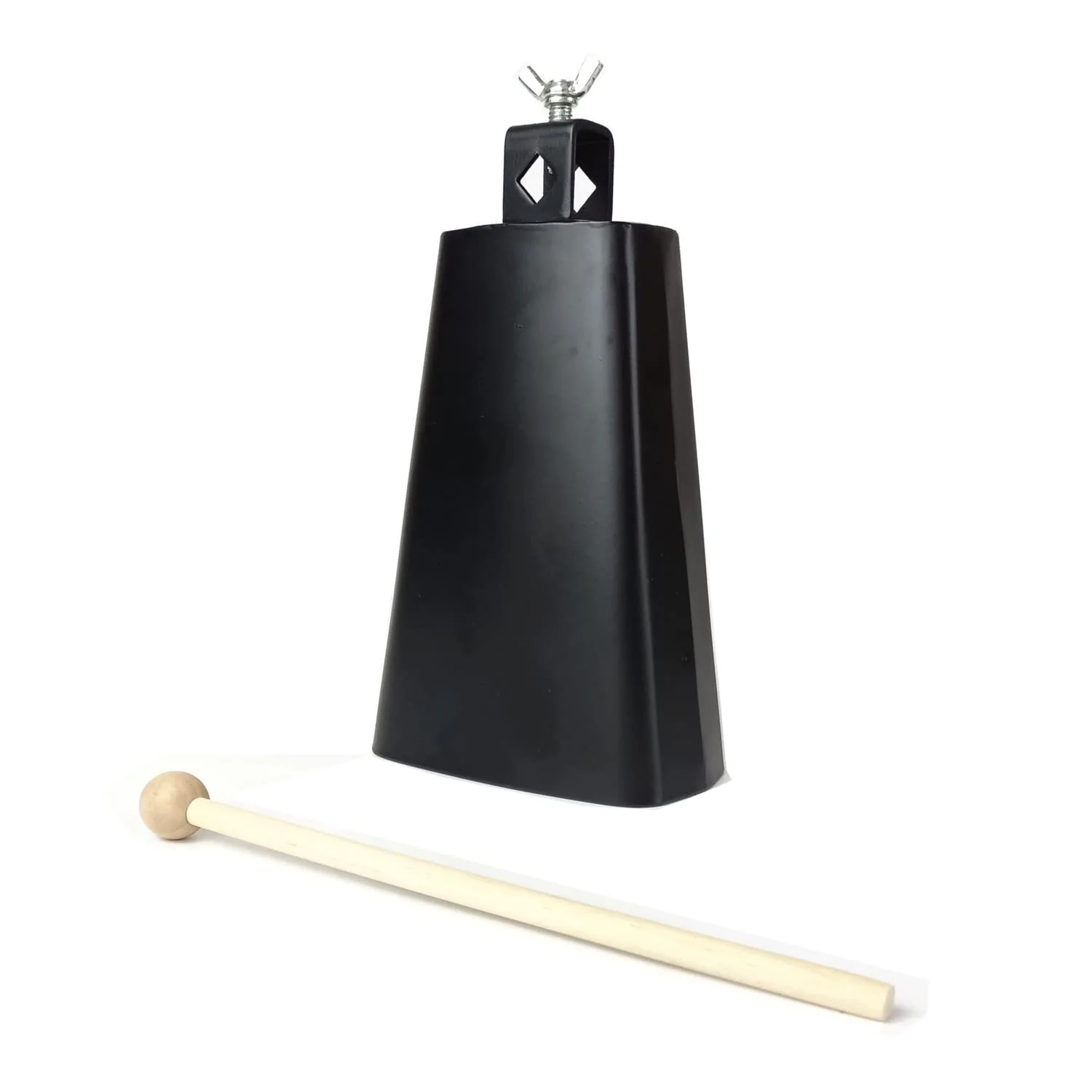 Cow Bell with 7 inch,Metal Steel Cow Bell with Drum Stick for Drumset Kit Percussion,Noise Makers for Sporting Events Wedding Party Concert