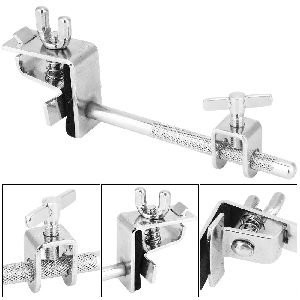 Cowbell Clamp, Drum Jazz Mounting Bracket Drummer Hoop Mounted Clamping Jaws Adjustable Height Angle Rod Arm Standard Holder Kit Tambourine Bass Set Percussion Musical Instrument Accessories Up Down - Image 5