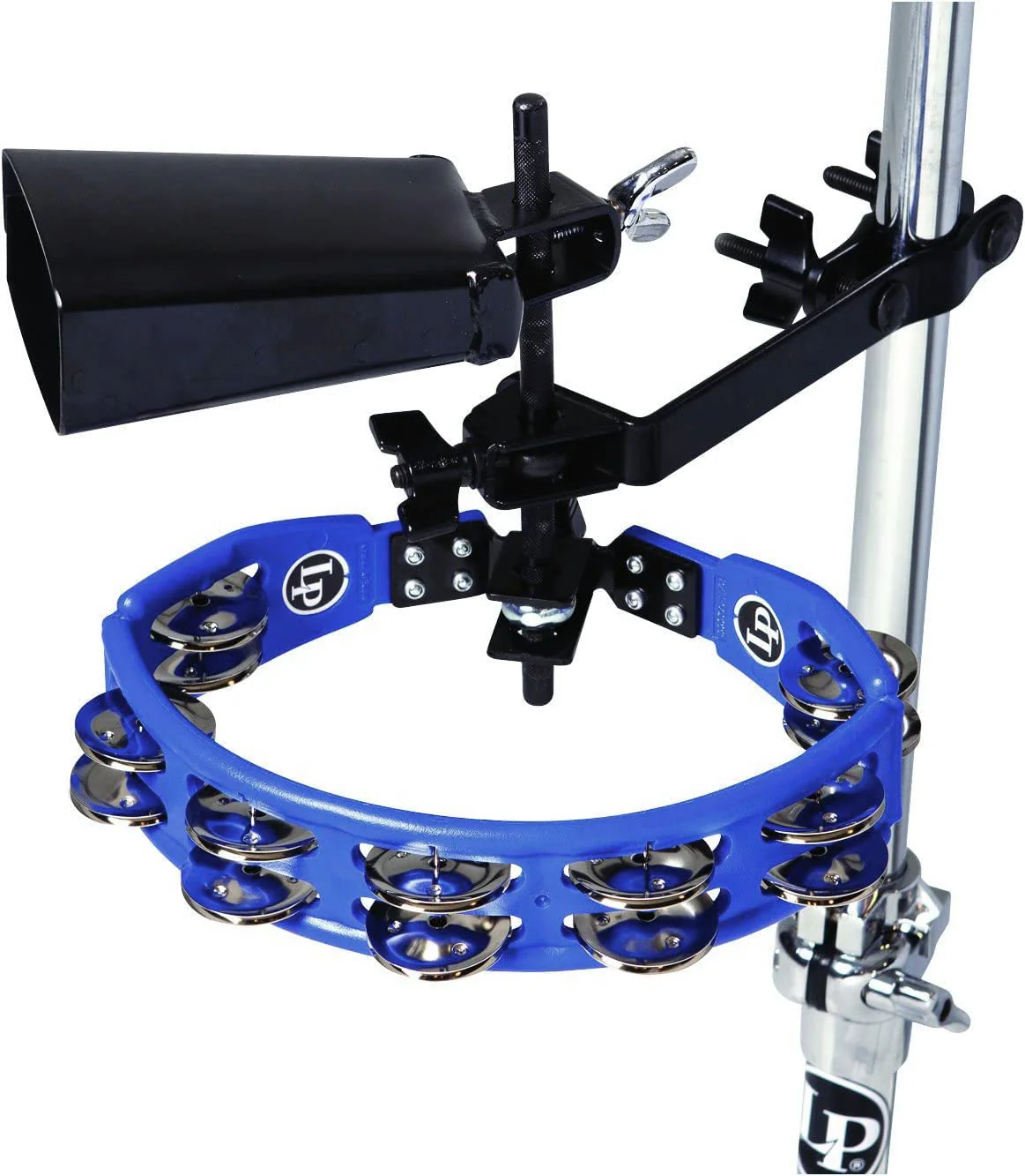 Cowbell Holder Clamp Drum Set Mounting Clamp Bracket for Jam Blocks Tambourine Cymbal Black Powder Coated Steel - Image 6