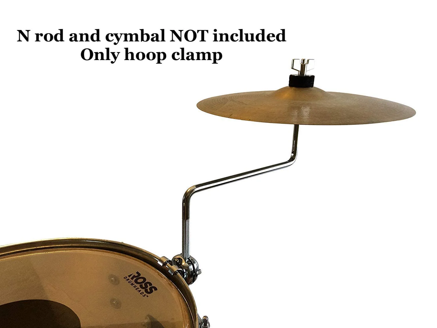 Cowbell Mount Bracket - Tom Hoop Clamp for Cowbell, Jam Block, Tambourine, Splash Cymbal - Image 5