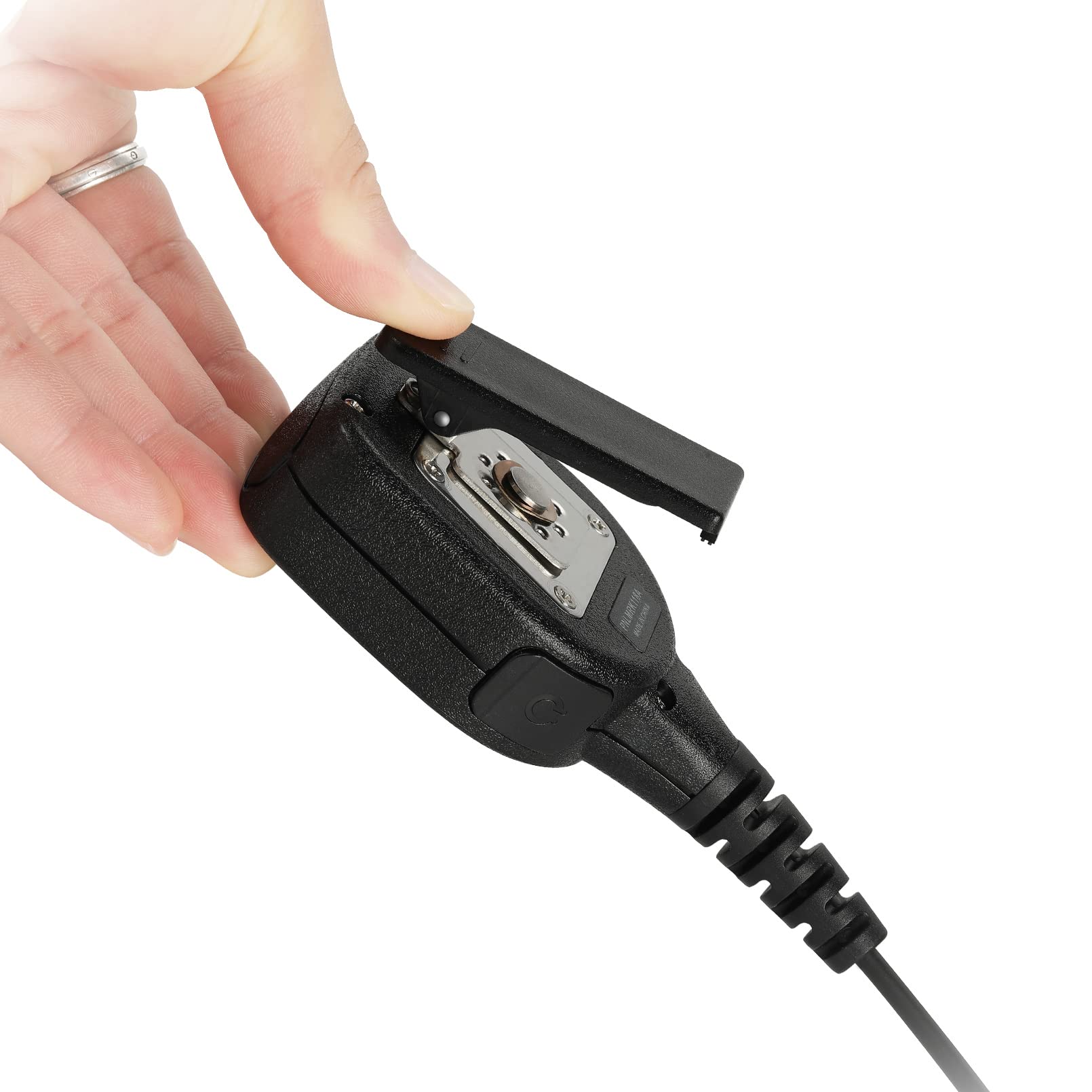CP200D Waterproof Shoulder Speaker Mic 2 Pin Radio Microphone with 3.5mm Audio Jack Compatible with Motorola CP200 CLS1410 CLS1110 RDM2070D Walkie Talkie(for Motorola, Black with 3.5 mm Jack) for MOTOROLA - Image 6