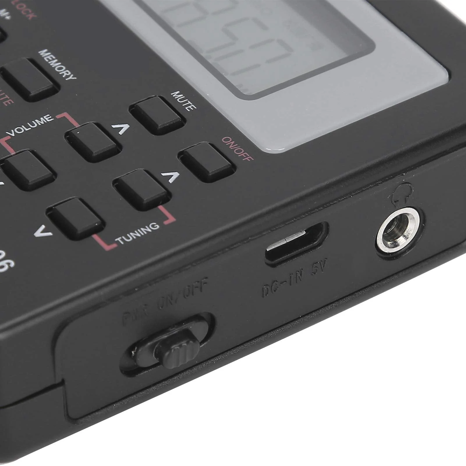 CS-106 Portable Radio - Mini FM/AM/SW/MW/LW/TV Full Band Receiver Radio for Worldwide Broadcasts with 3.5MM Earphone - Black - Image 8