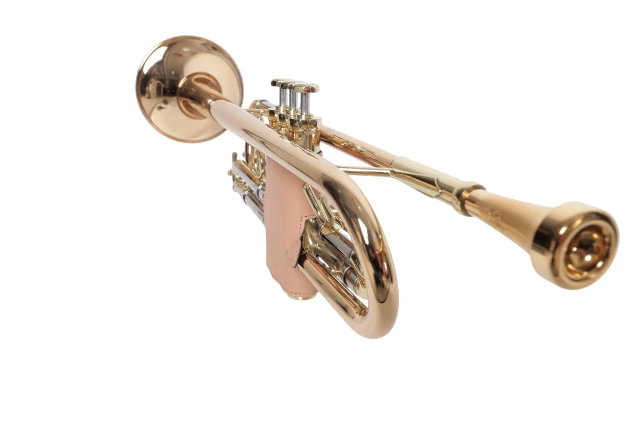 Curtis Trumpet Valve Guard HGT5 Natural Beige - Genuine Leather, Slim design (Natural Beige) - Image 5