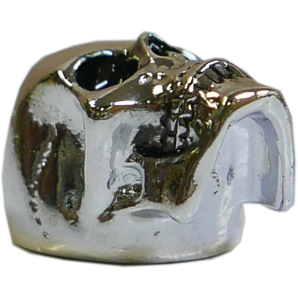 Custom Guitar Knob - JUMBO SKULL II ON CHROME, KCJSII-0410 - Image 2