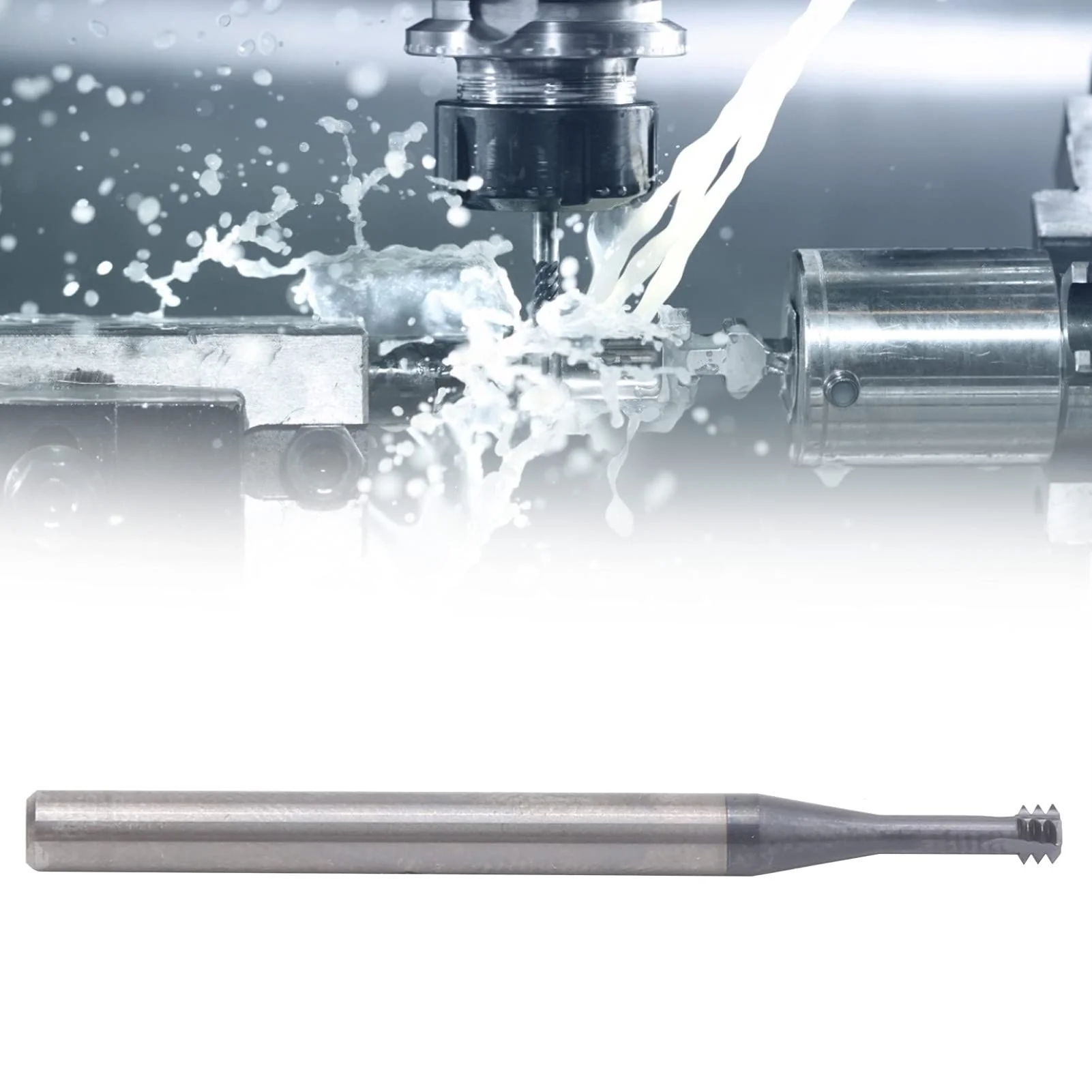 Cutting Cutter, 3-Tooth Metric 60° Tungsten Steel Thread Cutter, M4 x 0.7 x D4 x 50, Can Be Used for Aluminium, Copper, Stainless Steel, Alloy Steel - Image 6