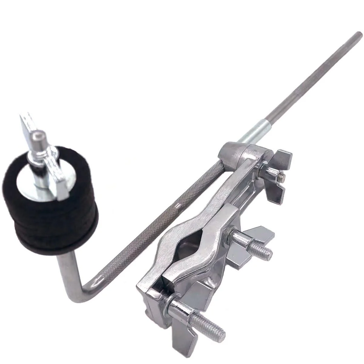 Cymbal Boom Arm with Clamp Removable Extension Rod Cymbal Stand Boom Arm Clamp Portable Drum Cymbal Stand Clamp Boom Cymbal Arm Attachment Clamp Drum Extension Clamps Holder Black 4 - Image 2