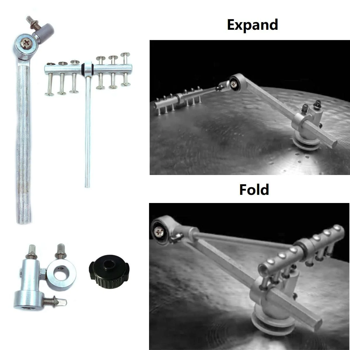 Cymbal Sizzler Sustain Device Metal Adjustable Cymbal Hiss Sound Effect Sounder for Cymbal Stand Jazz Drum Set Percussion Drum Kit Cymbal Accessories - Image 5