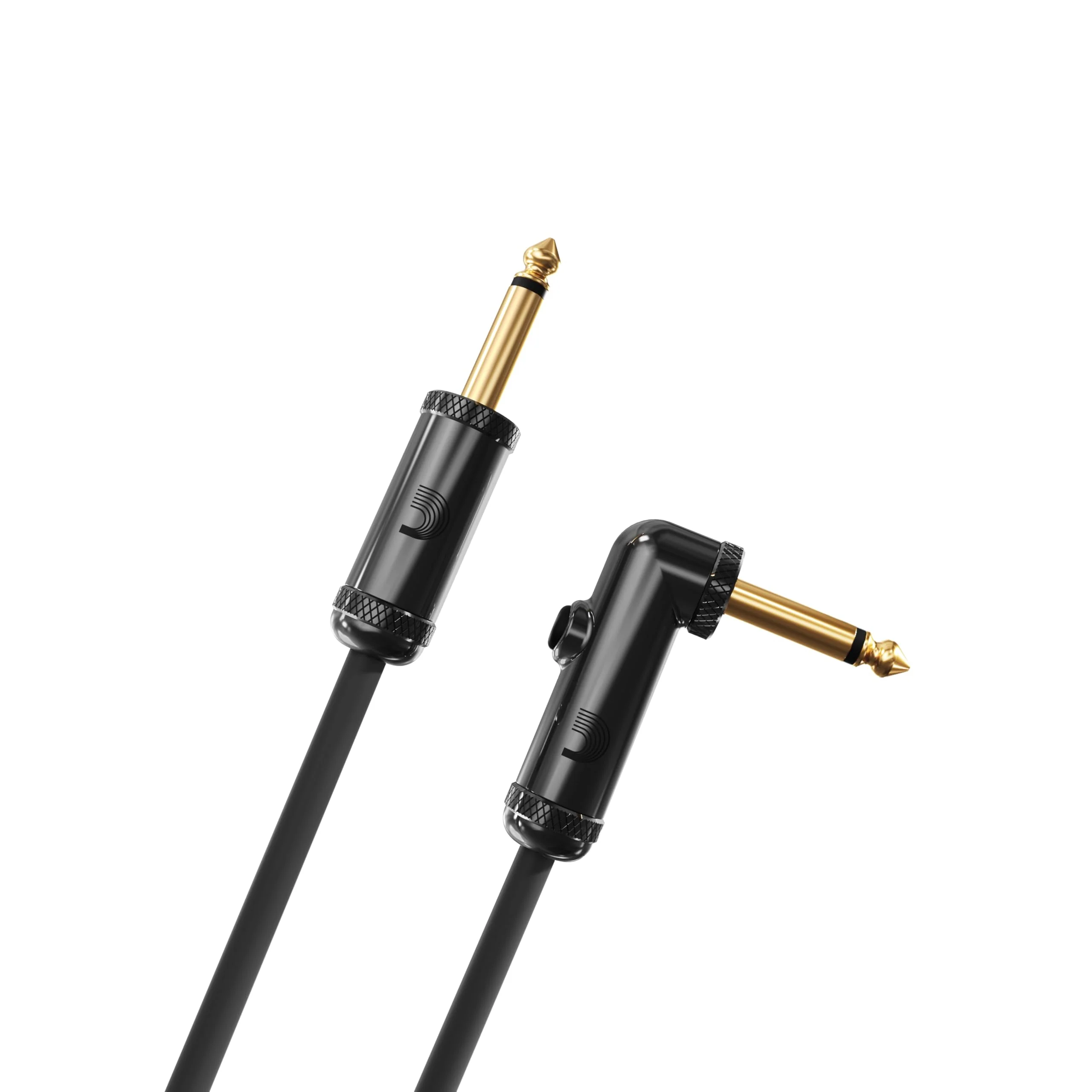 D’Addario Cable, Black, 20 feet (PW-AGRA-20) Right Angle - Image 2