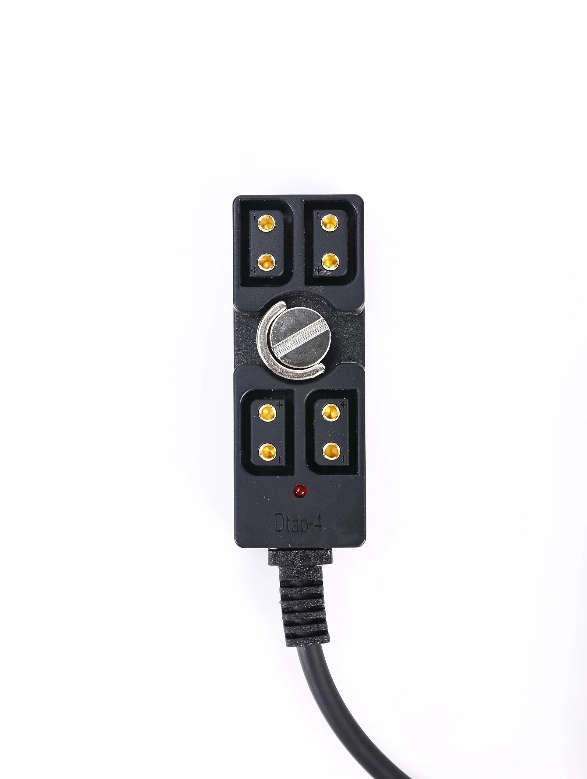 D-tap Male to 4 Port Female Splitter Power Cable Hub Connector Suitable for Anton Bauer V-Mount ARRI RED Camera TILTA Steadicam IDX Battery, with Indicator Light for D-Tap outputs X - Image 3