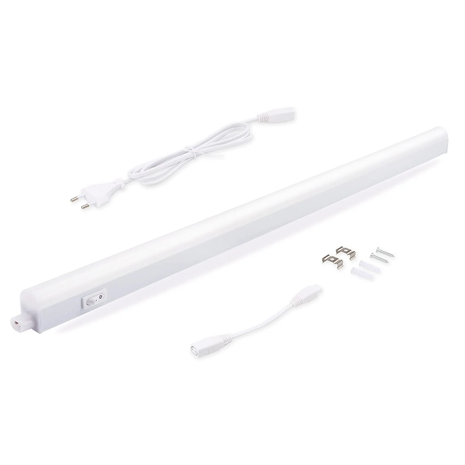 da LIGHT LED Under-Unit Light Kitchen 14 W 87.5 cm 1250 lm 4000 K Neutral White Under-Unit Light Strip Kitchen Lamp Cabinet Lighting Super Bright White for Kitchen Cabinet Expandable with Plug-In 4000 K, Set of 1 87.5cm