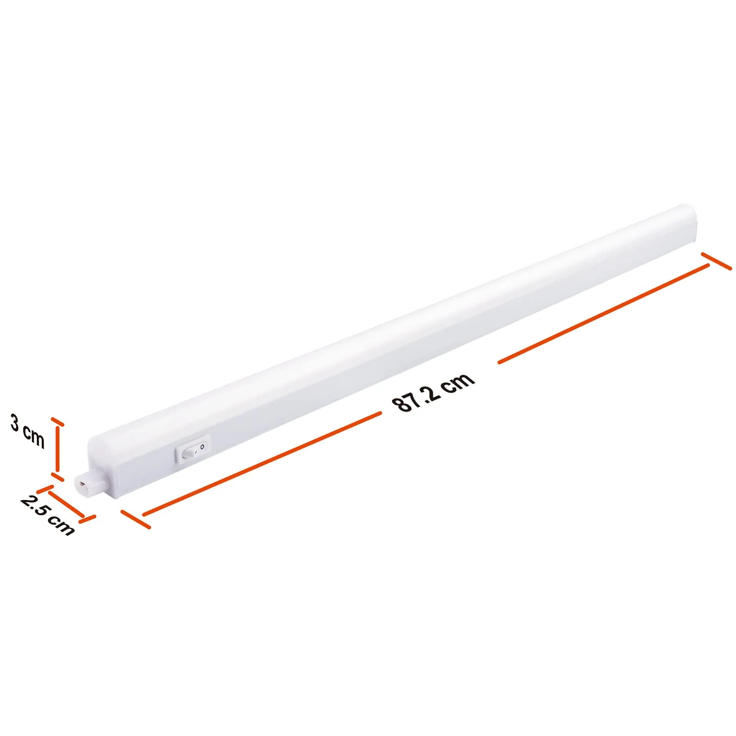 da LIGHT LED Under-Unit Light Kitchen 14 W 87.5 cm 1250 lm 4000 K Neutral White Under-Unit Light Strip Kitchen Lamp Cabinet Lighting Super Bright White for Kitchen Cabinet Expandable with Plug-In 4000 K, Set of 1 87.5cm - Image 3