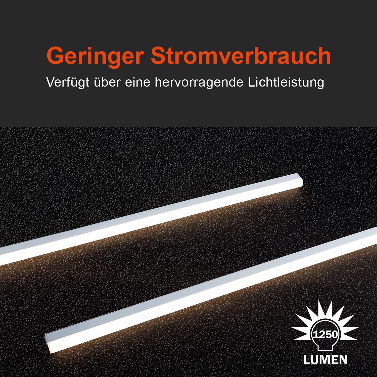 da LIGHT LED Under-Unit Light Kitchen 14 W 87.5 cm 1250 lm 4000 K Neutral White Under-Unit Light Strip Kitchen Lamp Cabinet Lighting Super Bright White for Kitchen Cabinet Expandable with Plug-In 4000 K, Set of 1 87.5cm - Image 5