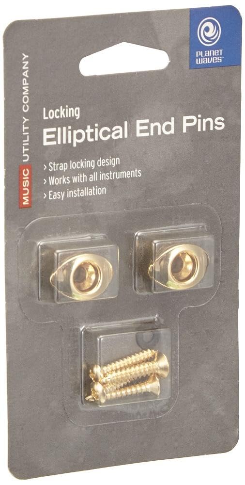 D'Addario Accessories D'Addario Elliptical End Pins, Gold, Large - Image 3