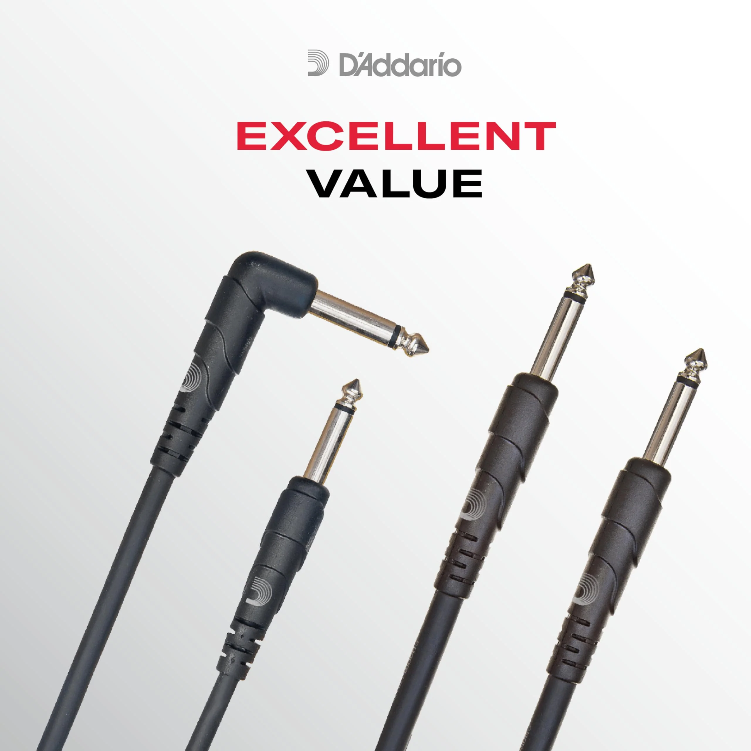 D'Addario Accessories Speaker Cable - Molded Plugs - Shielded Ends - 1/4 Inch Male to 1/4 Inch Male - Classic Series - 10 Feet/3.05 Meters - Straight Ends - 1 Pack - Image 2