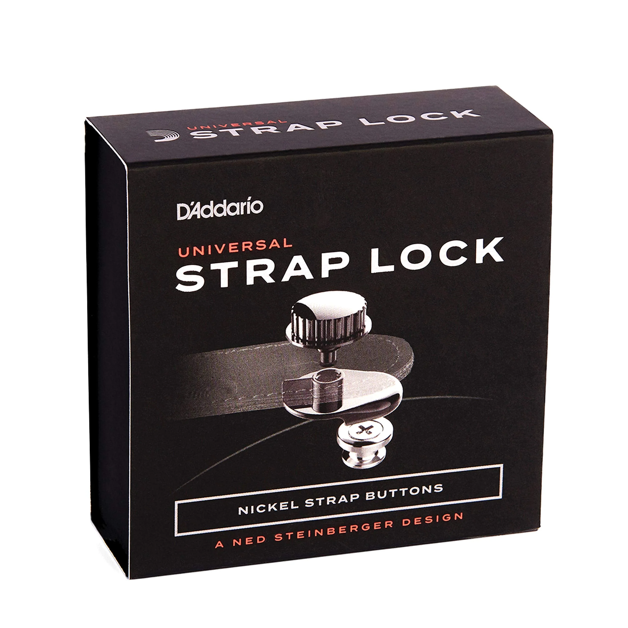 D'Addario Accessories Universal Strap Lock System, Nickel - Image 4