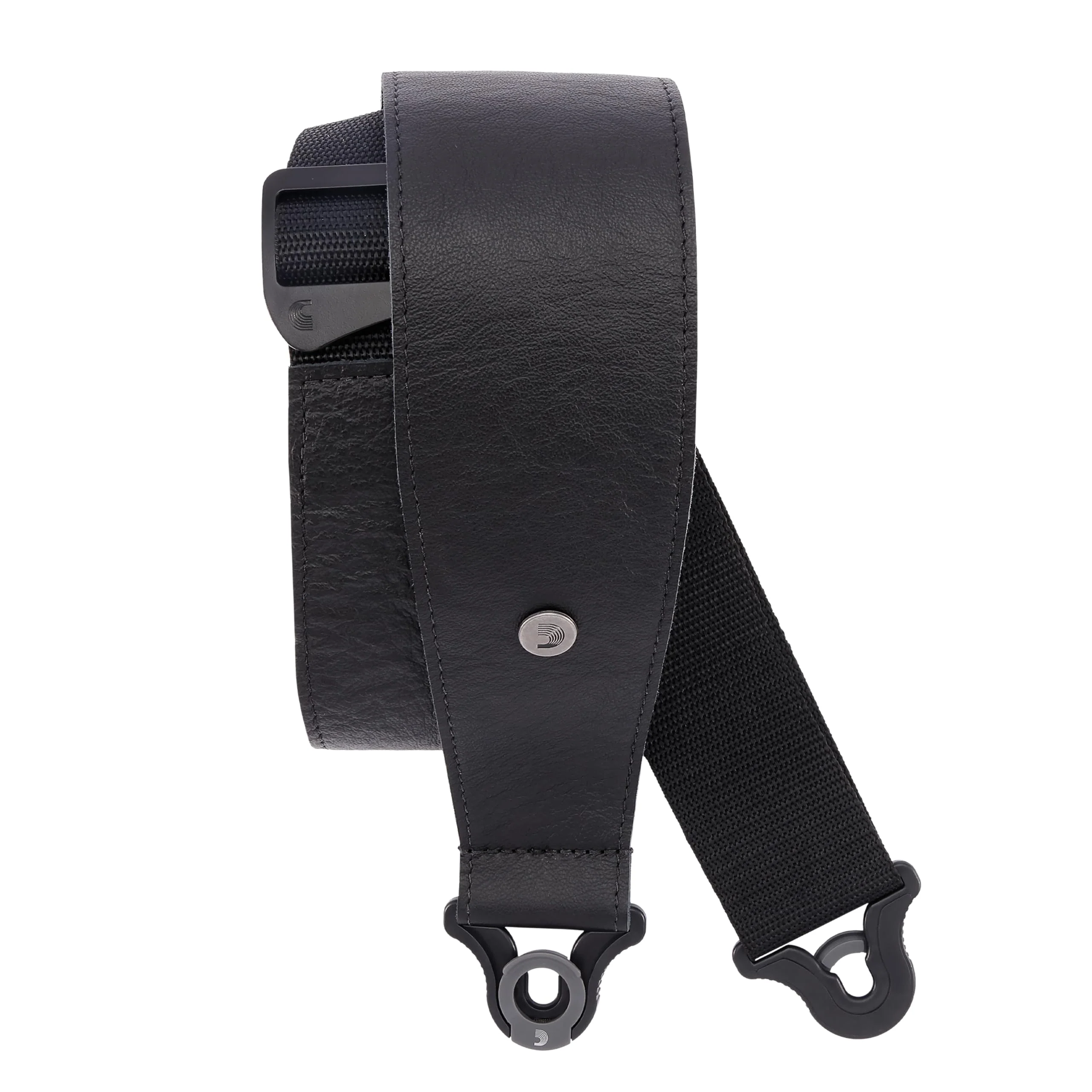 D'Addario Auto Lock Guitar Strap - Acoustic & Electric Accessories Black 2.5" Width