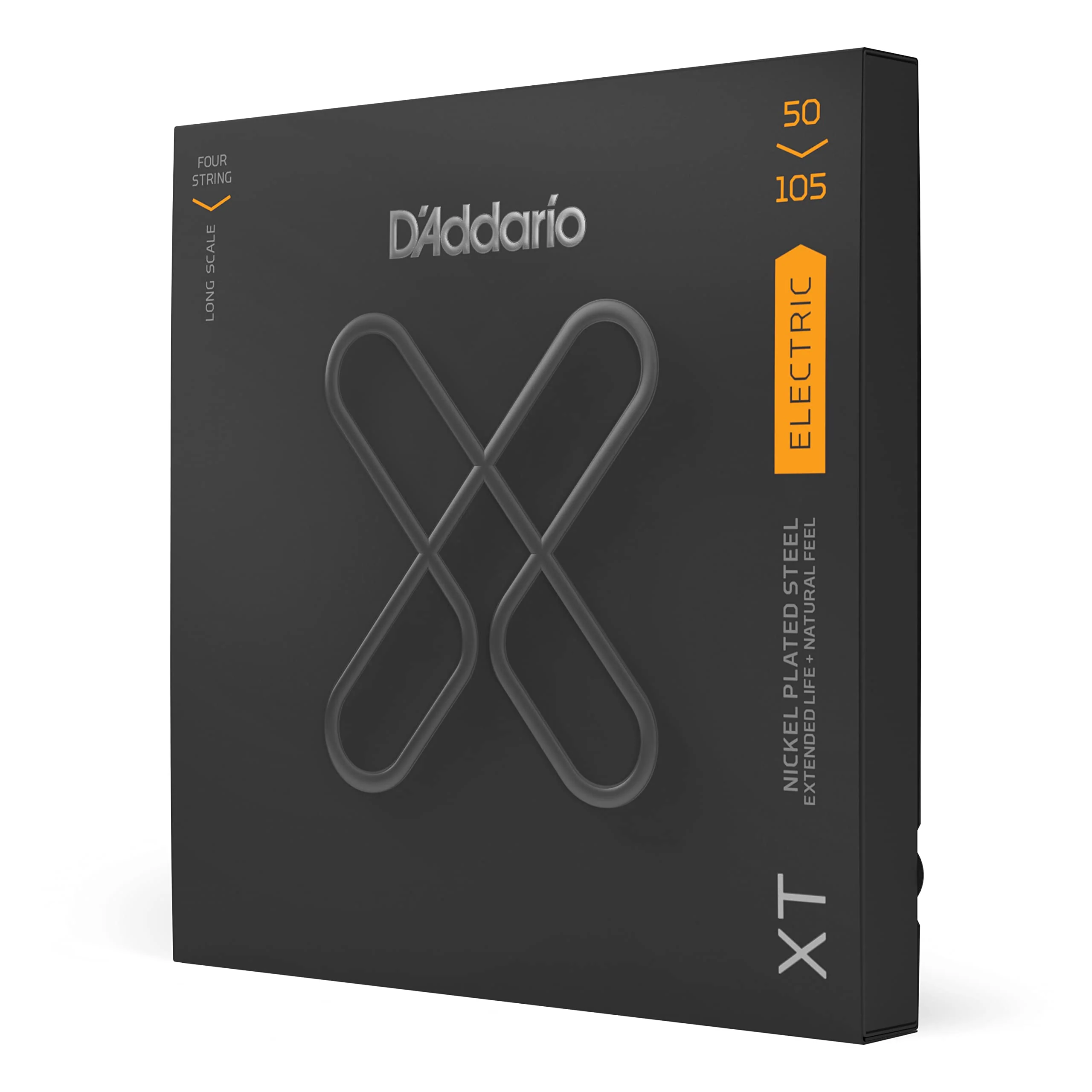 D'Addario Bass Guitar Strings, XT Coated Electric, XTB50105, Medium 50-105, 4-String Set, Pack of 1 Medium, 50-105