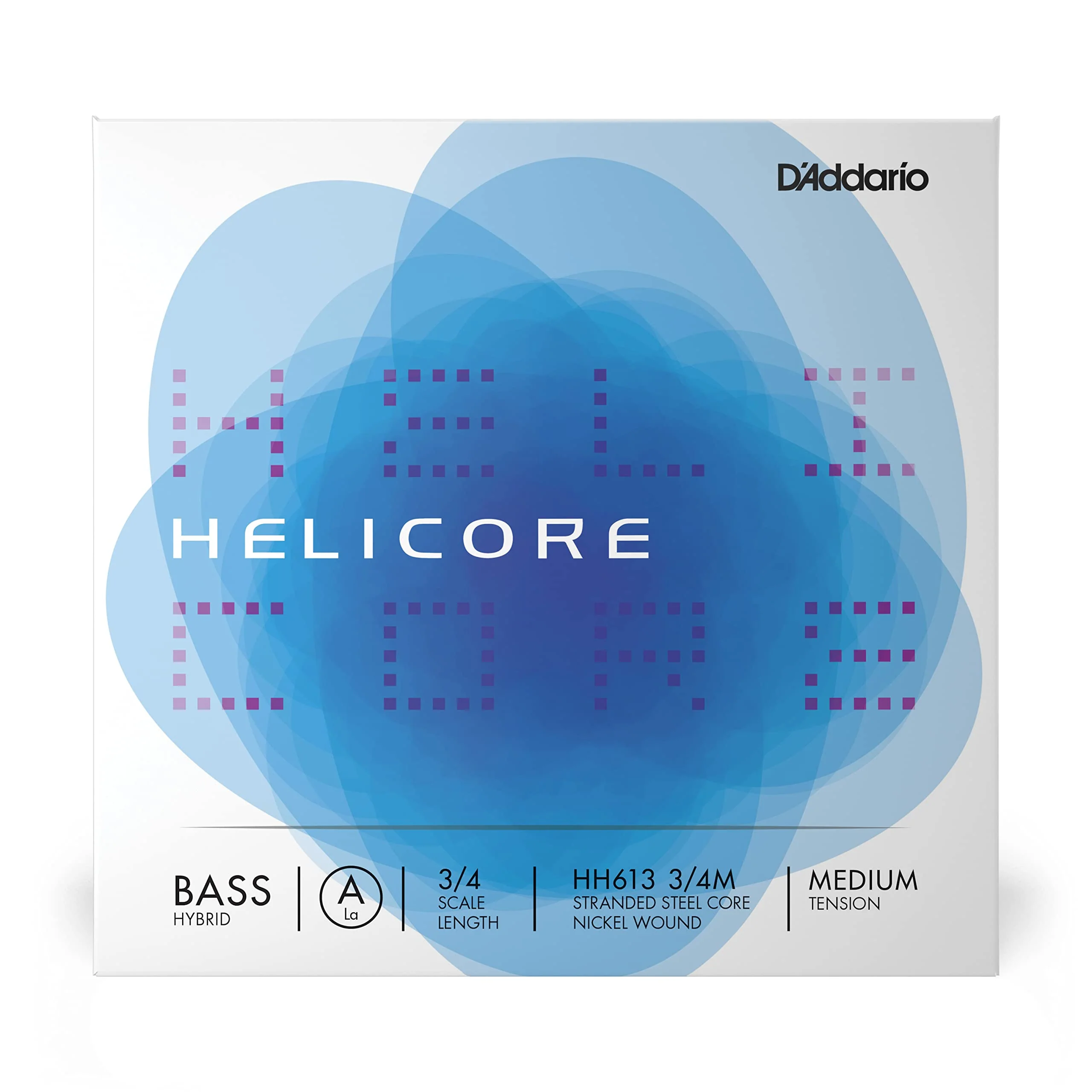 D'Addario Helicore Hybrid Bass Single A String, 3/4 Scale, Medium Tension